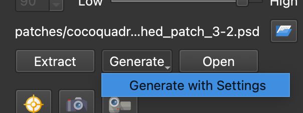Generate with Settings
