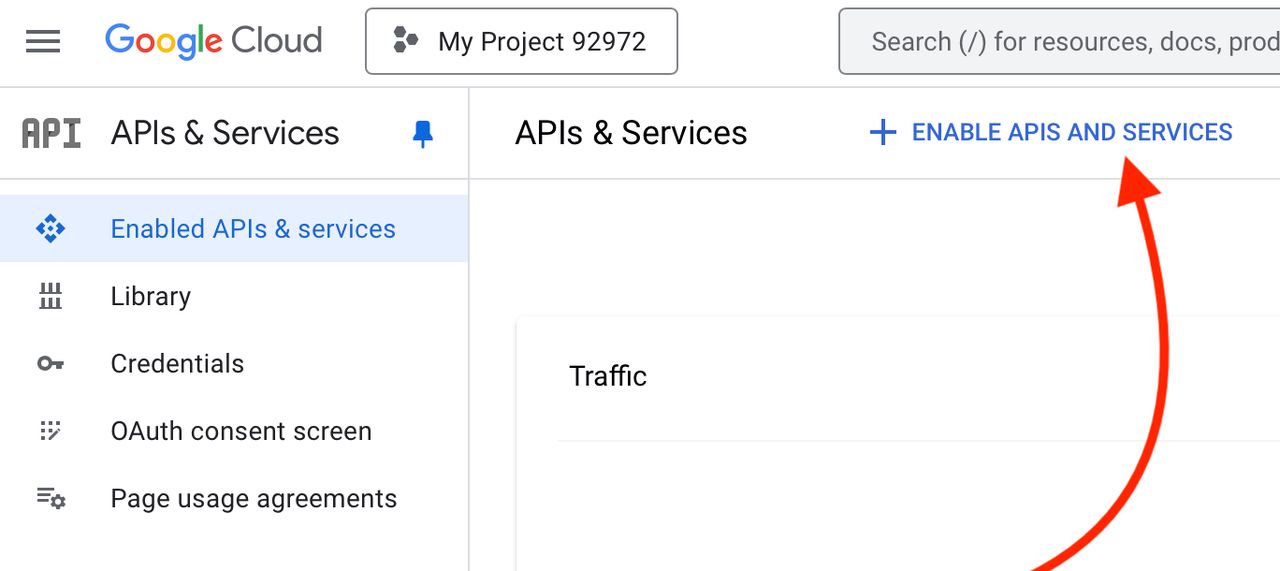 Enable APIs