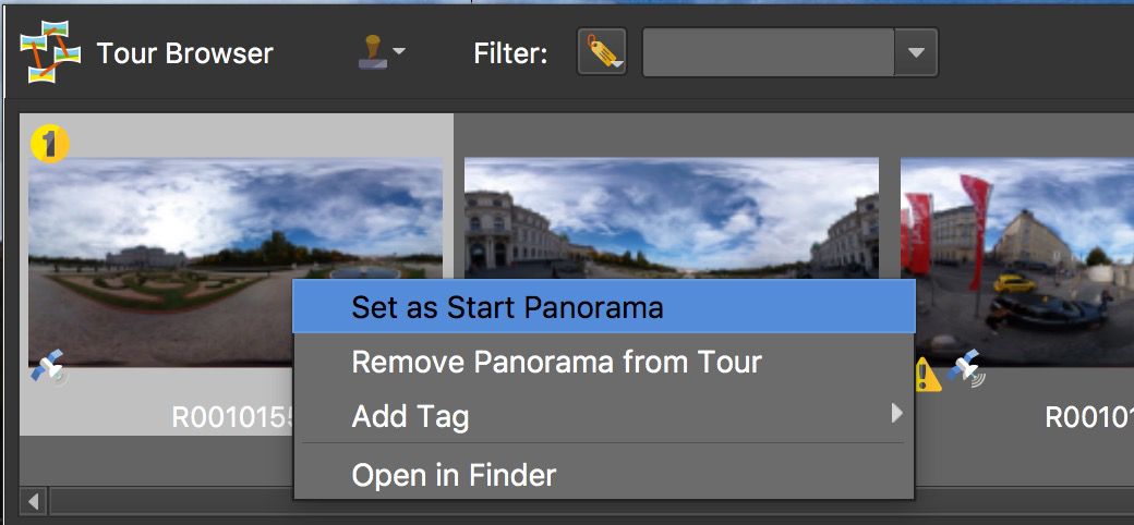 Set as Start Panorama