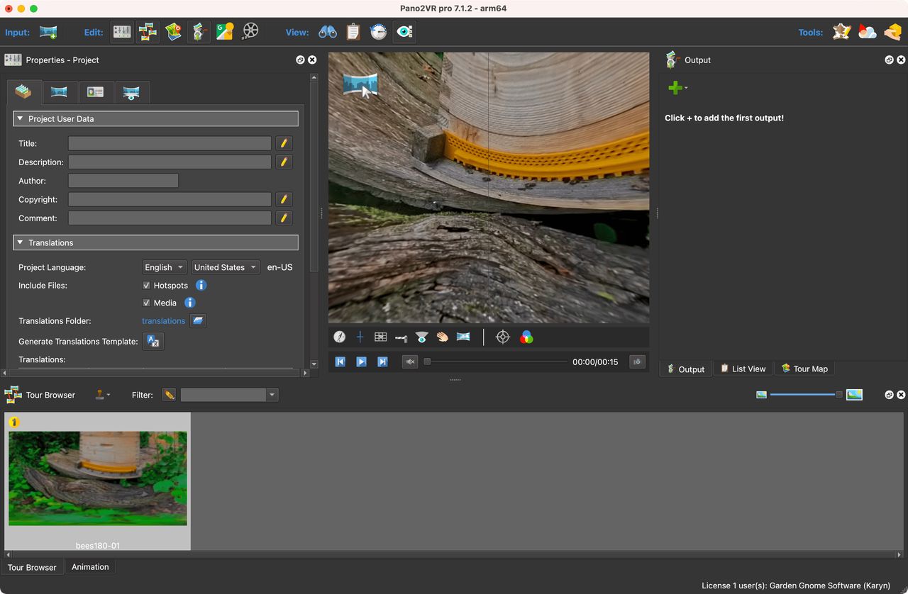 Initially, the video will not look correct in the Viewer.