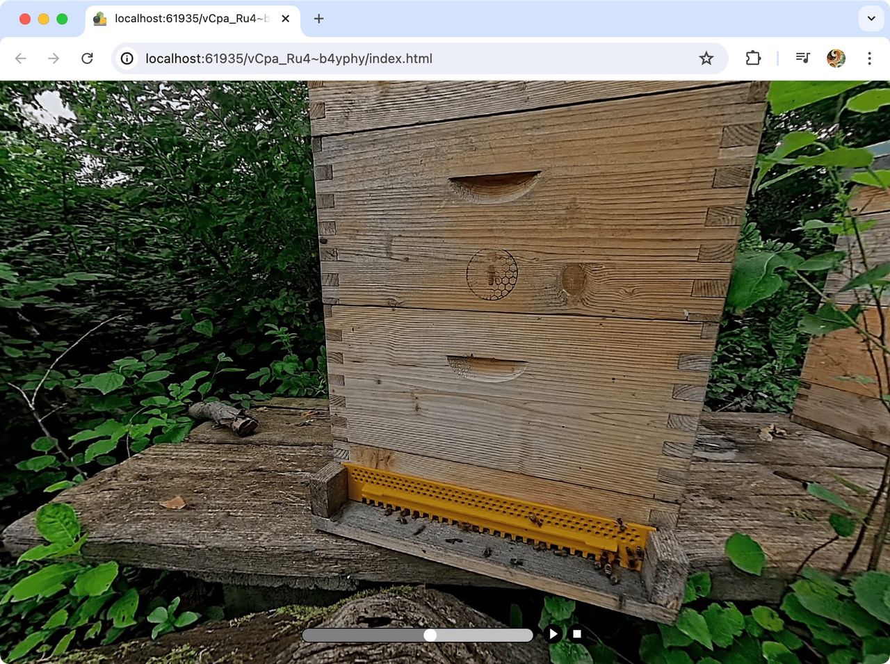 Web Output with Seekbar