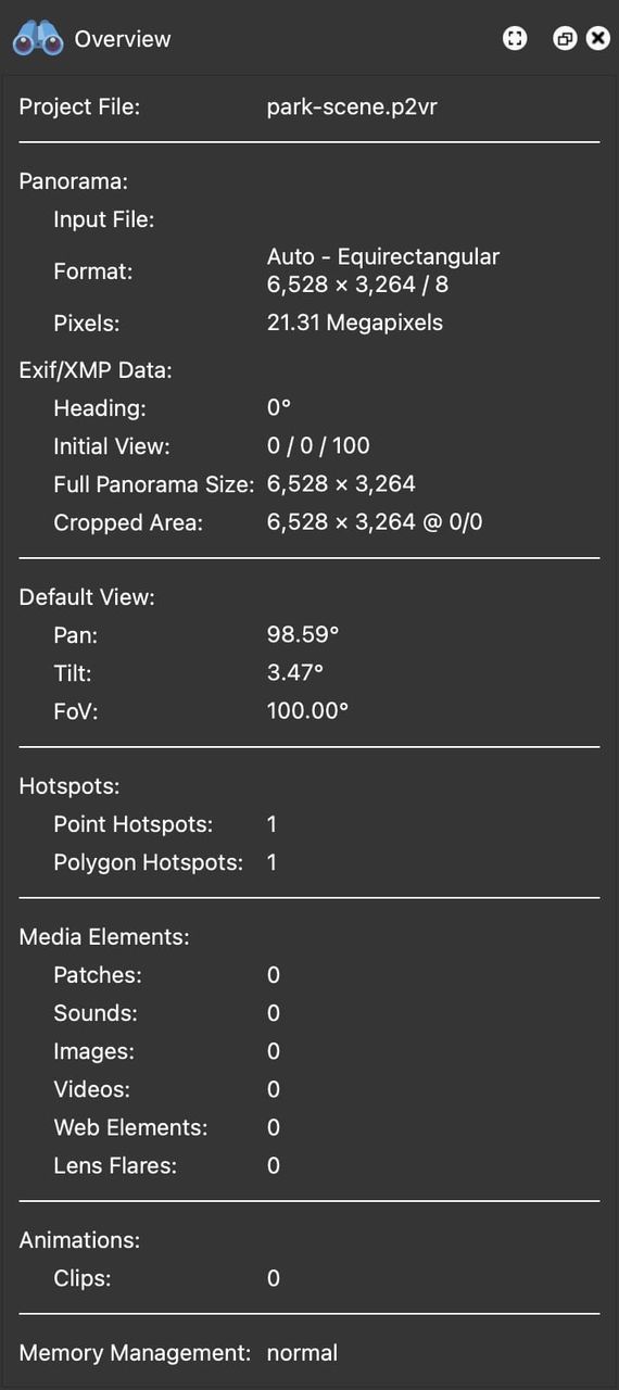 Overview Panel - Single node