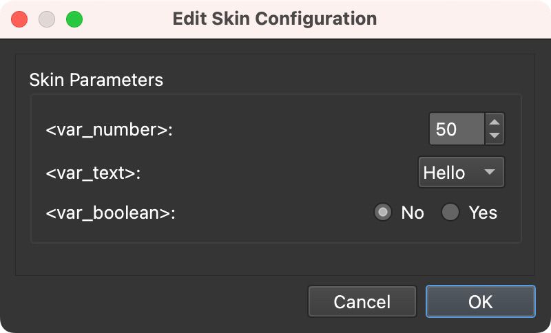 Configured Exposed Variables