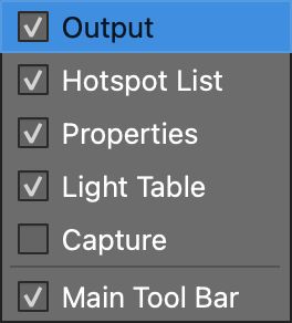 Hide and Show panels