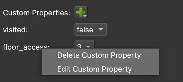 Edit or delete the property.