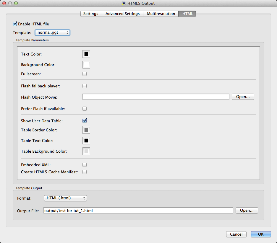 HTML5 Output Settings (Object2VR) - Garden Gnome