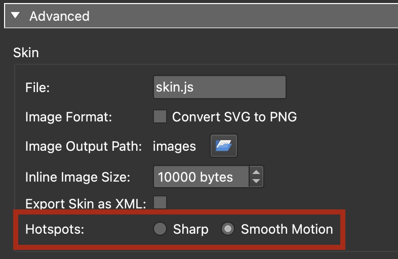 Hotspots option to have sharp icons or smooth motion, added in Pano2VR 7 beta 3.