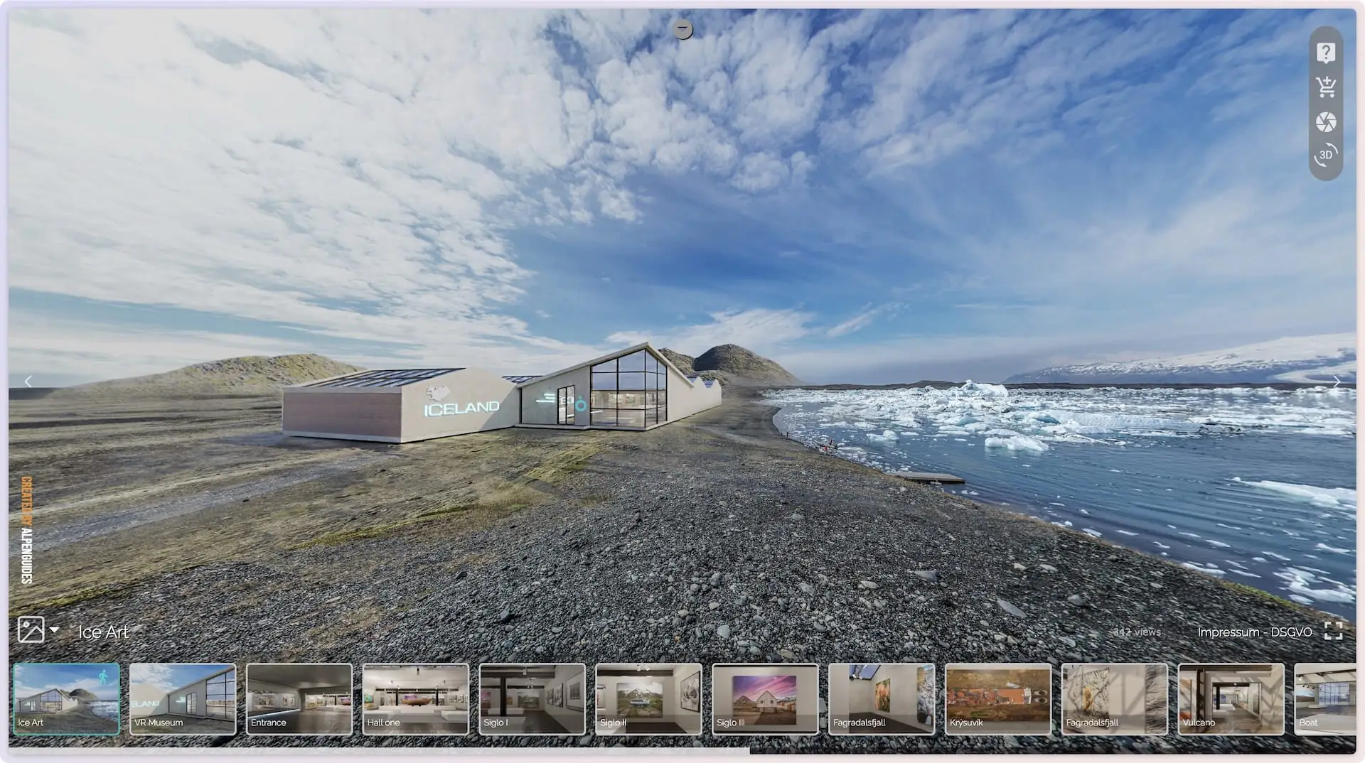 Pano2VR in the Wild Virtual Gallery by Alpenguides Garden Gnome