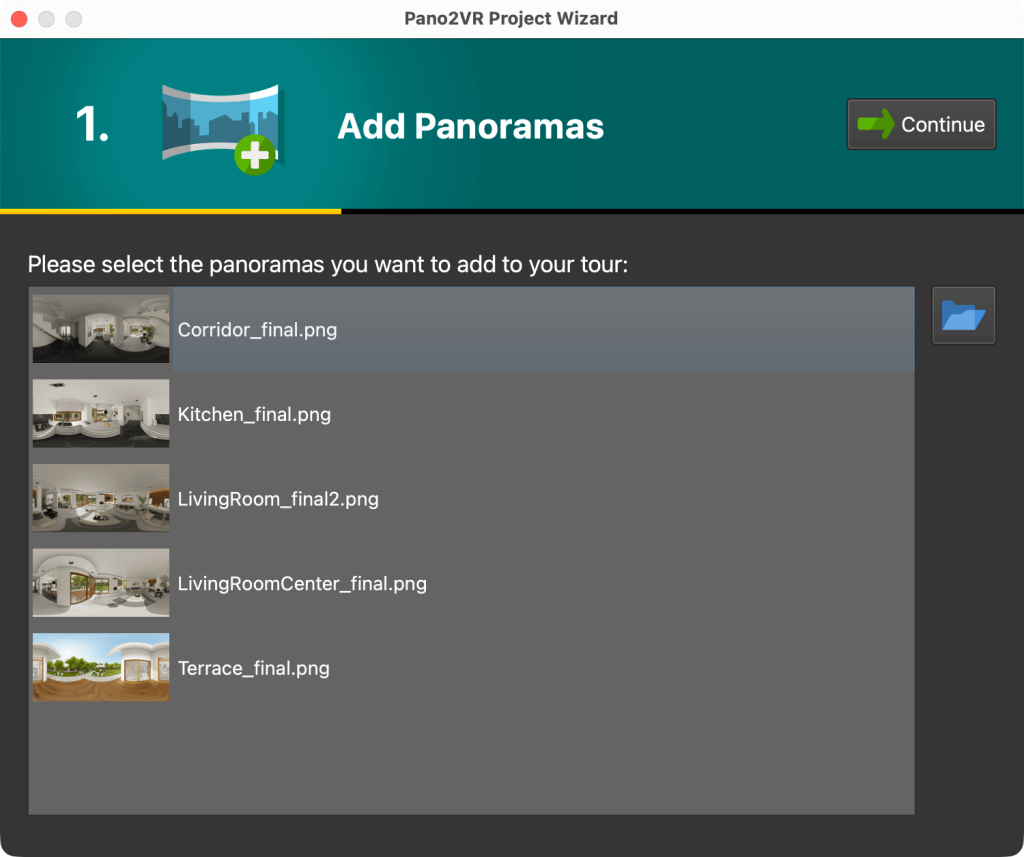Pano2VR 8 Project Wizard