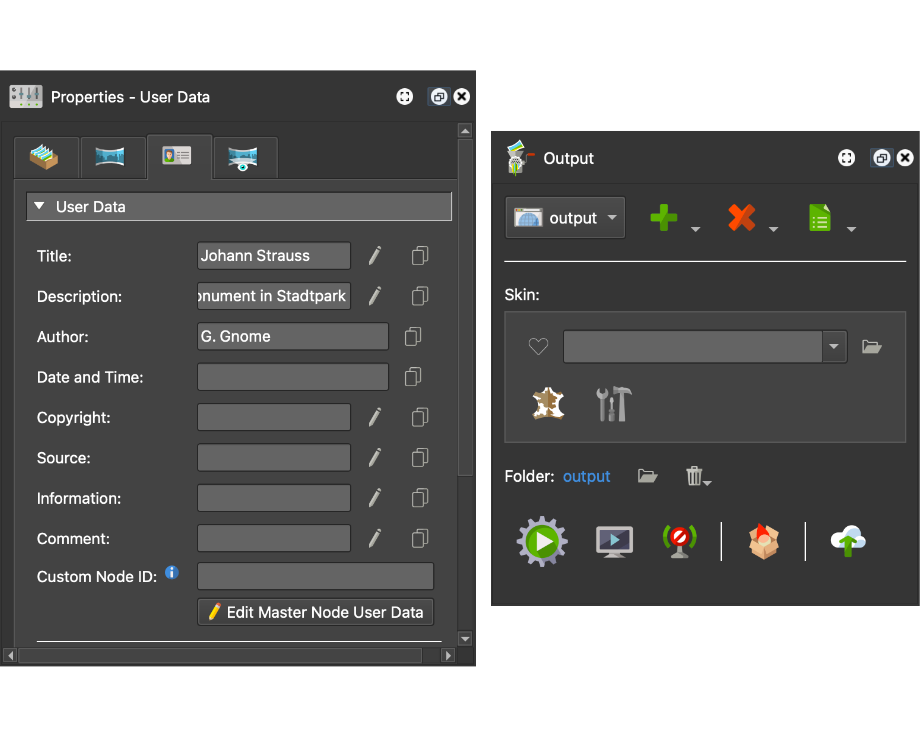 Pano2VR 8's updated user interface.